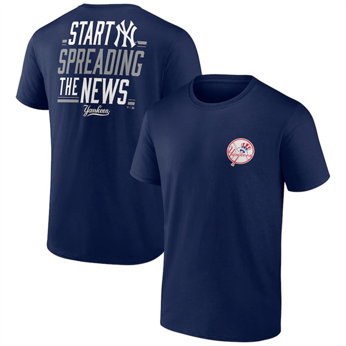 Men's New York Yankees Navy Iconic Bring It T-Shirt